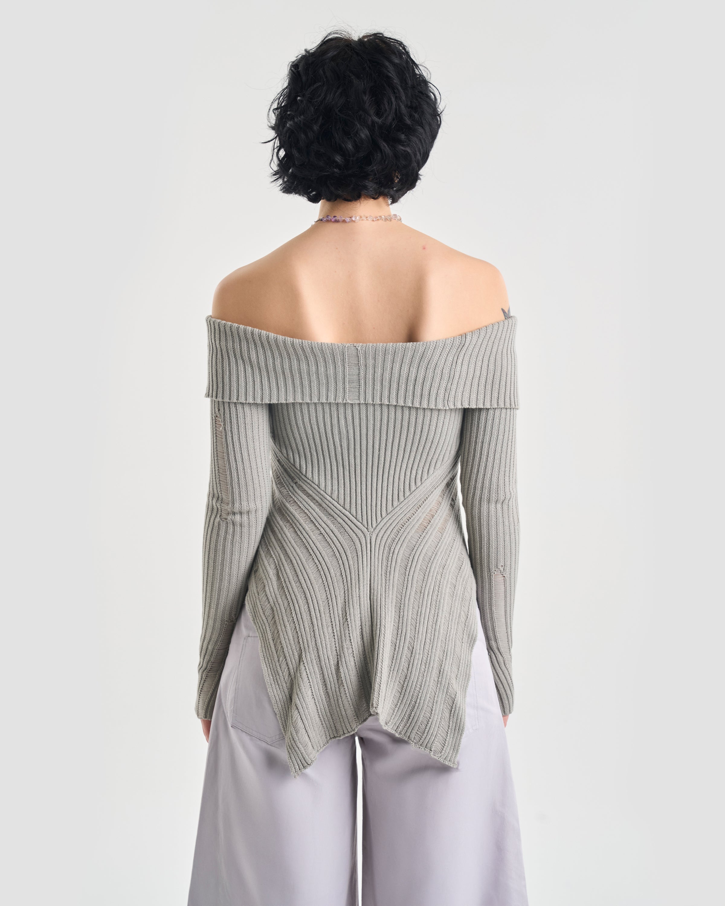 Zephyr Off Shoulder Knit Jumper